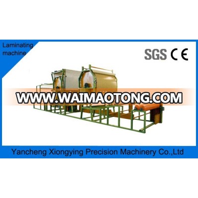 Horizontal two cylinder cloth laminating machine